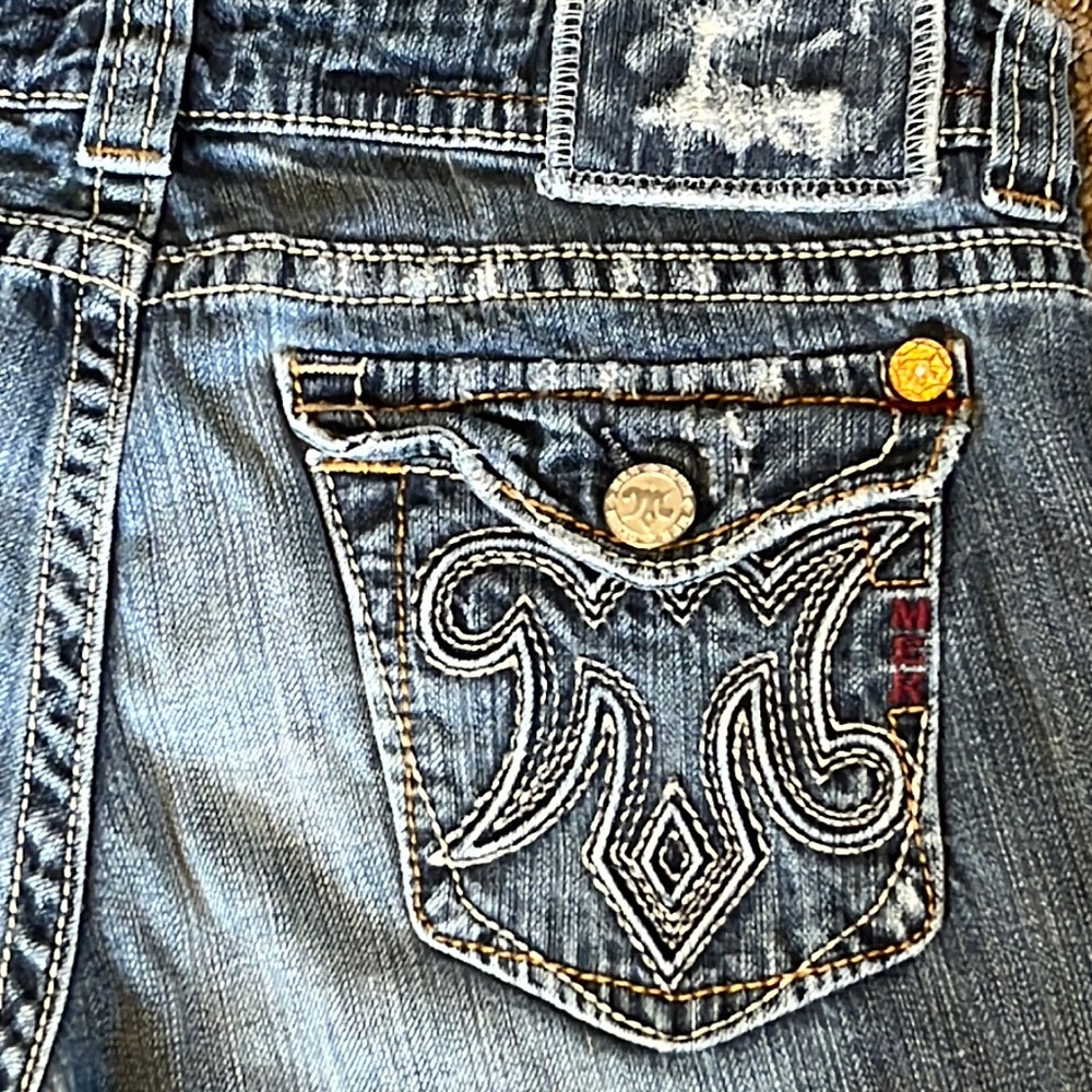 Women’s MEK Denim New Oaxaca Cuffed Capri jeans size 29